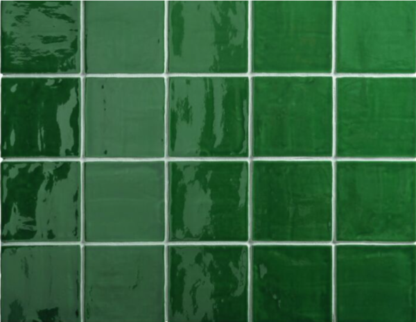 Spaans witje Emerald Wandtegel 13x13 handvorm