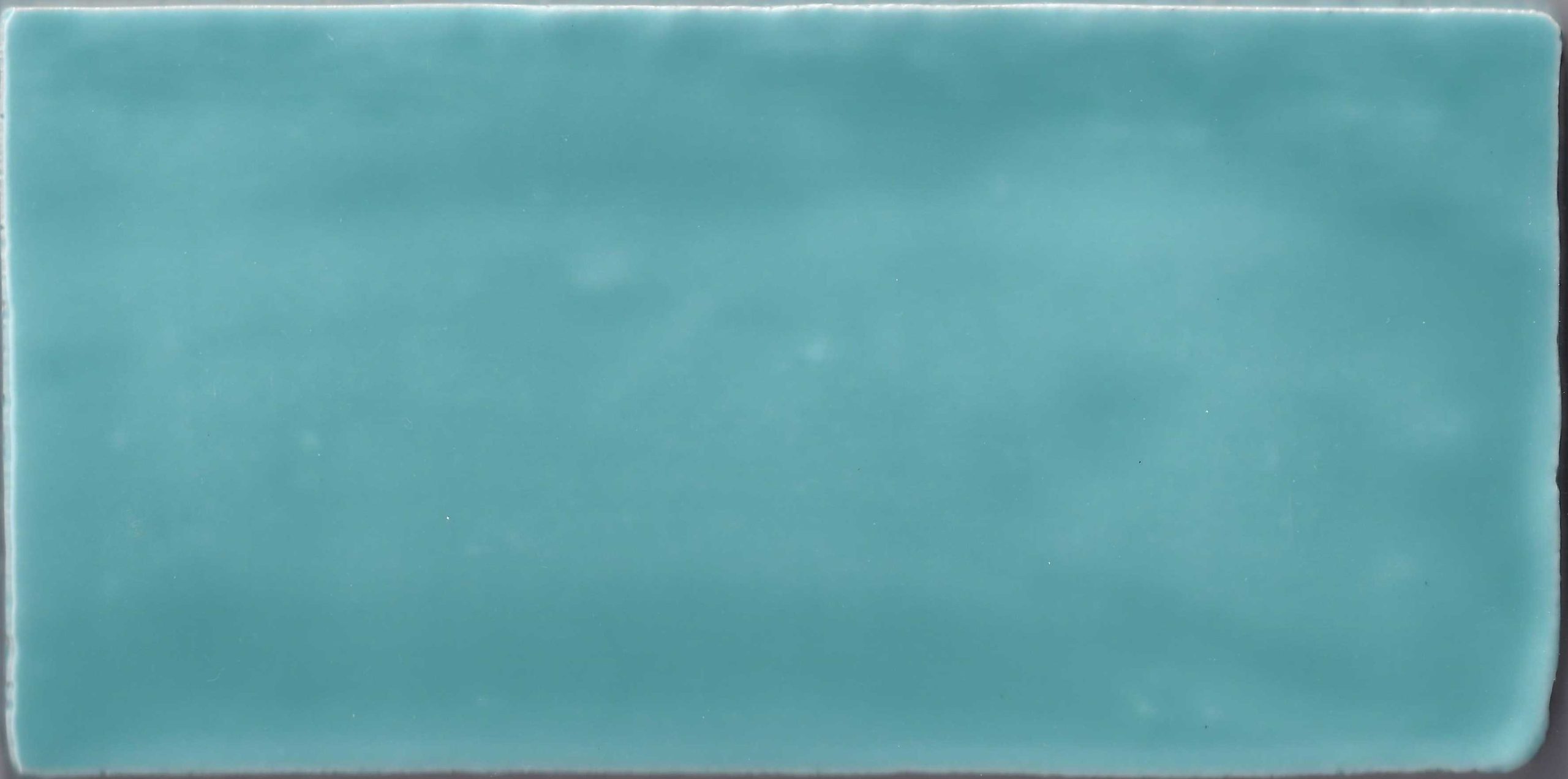 Turquoise “turquoise”  handvorm glans 7.5×15 cm