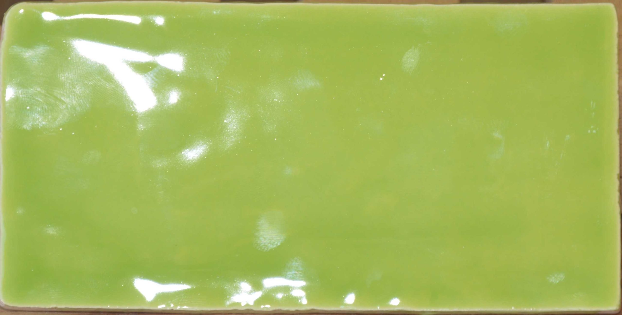 Gif groen “Happy green”  handvorm glans 7.5×15 cm