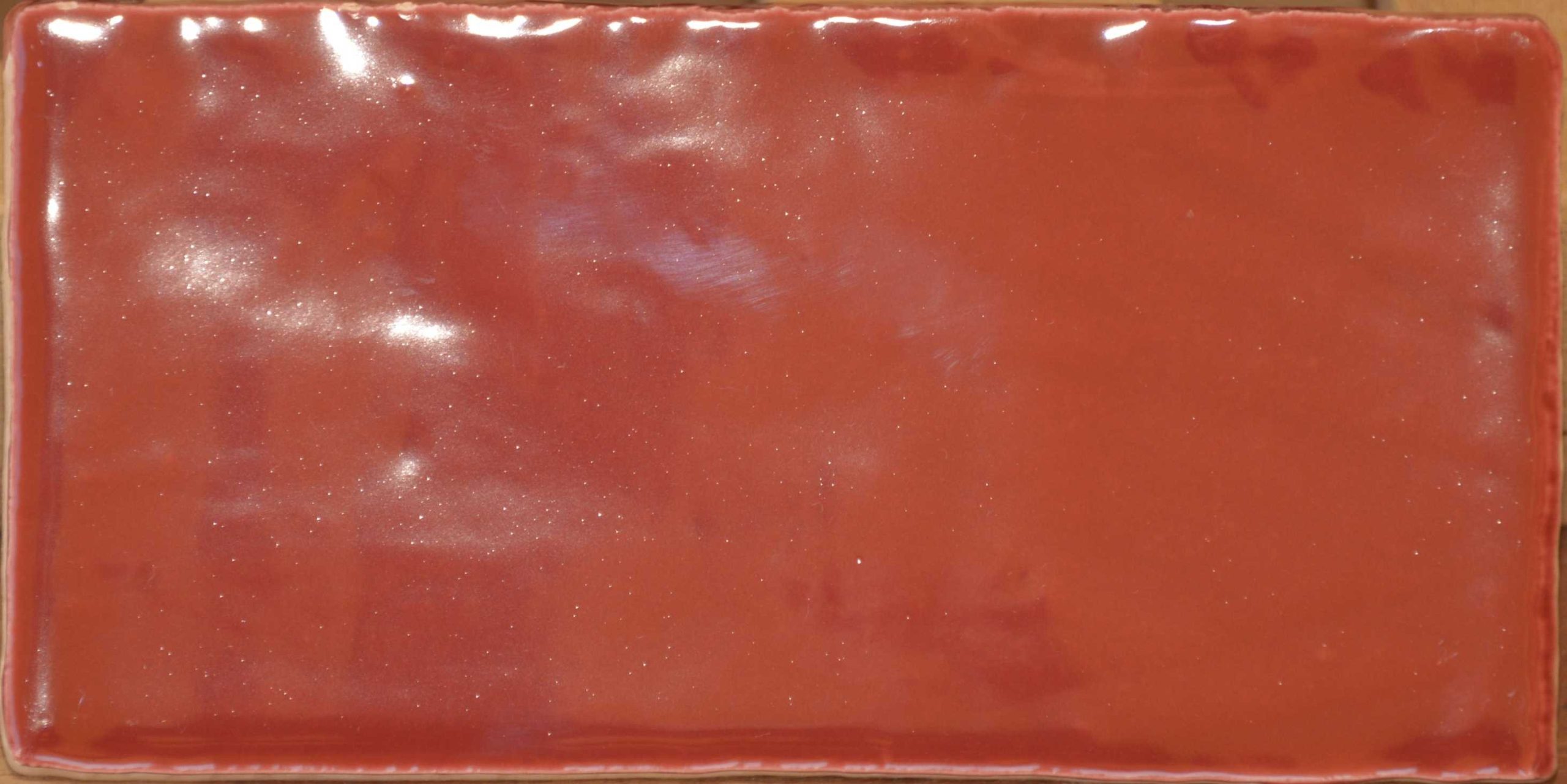 Rood “Wine”  handvorm glans 7.5×15 cm