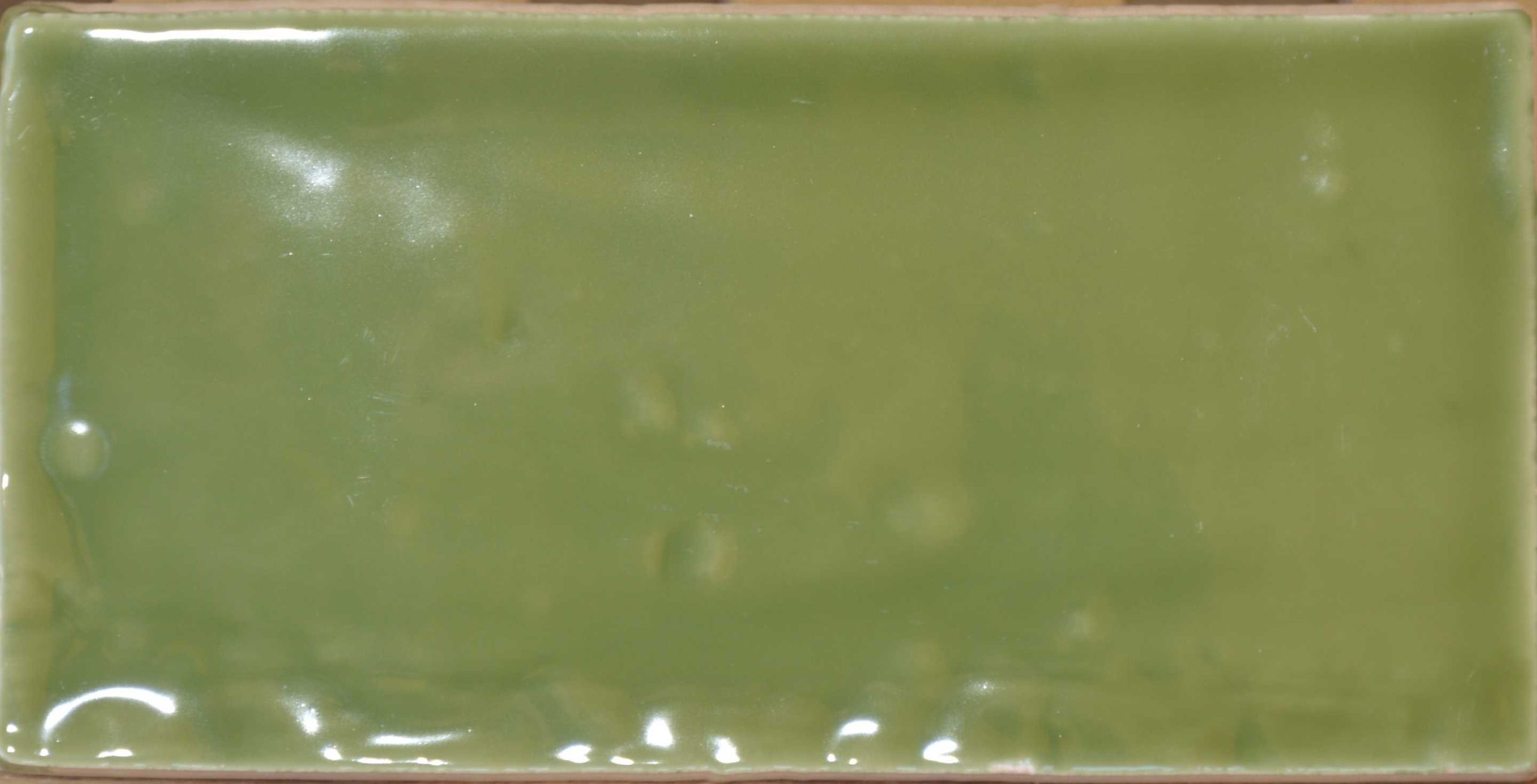 Zee Groen “Seagreen”  handvorm glans 7.5×15 cm