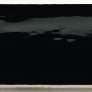 Wandtegel Handvorm 7.5x30cm glans zwart