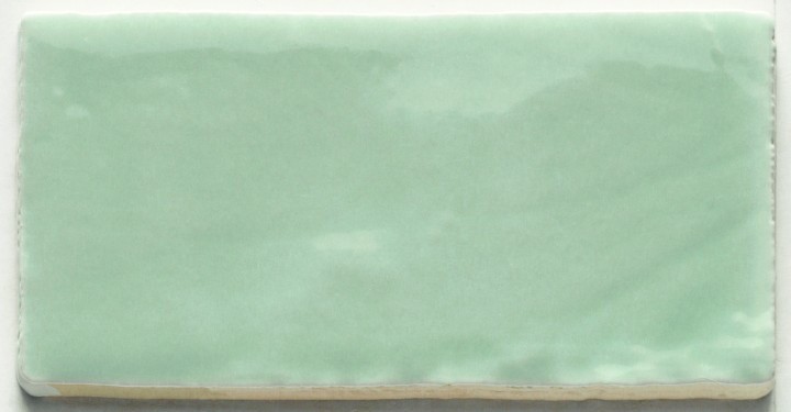 “Mint” Wandtegel handvorm 7.5x15cm mint groen