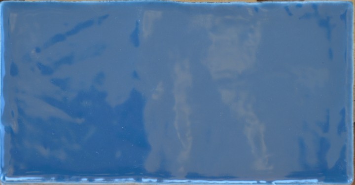 Indigo Blauw “Indigo”  handvorm glans 7.5×15 cm