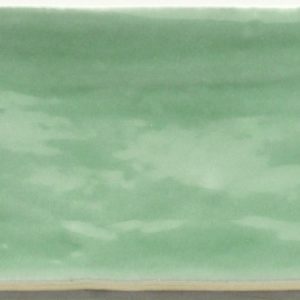 Licht groen "Light Green"  handvorm glans 7.5x15 cm