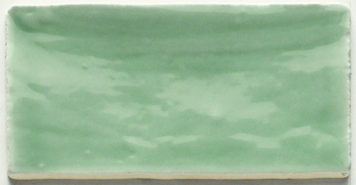 Licht groen “Light Green”  handvorm glans 7.5×15 cm