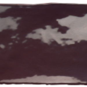 Bruin "Brown" handvorm glans 7.5x15 cm