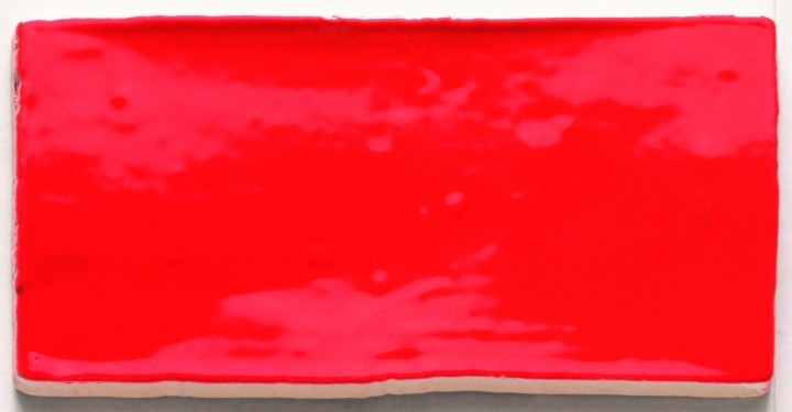 Rood “Red”  handvorm glans 7.5×15 cm