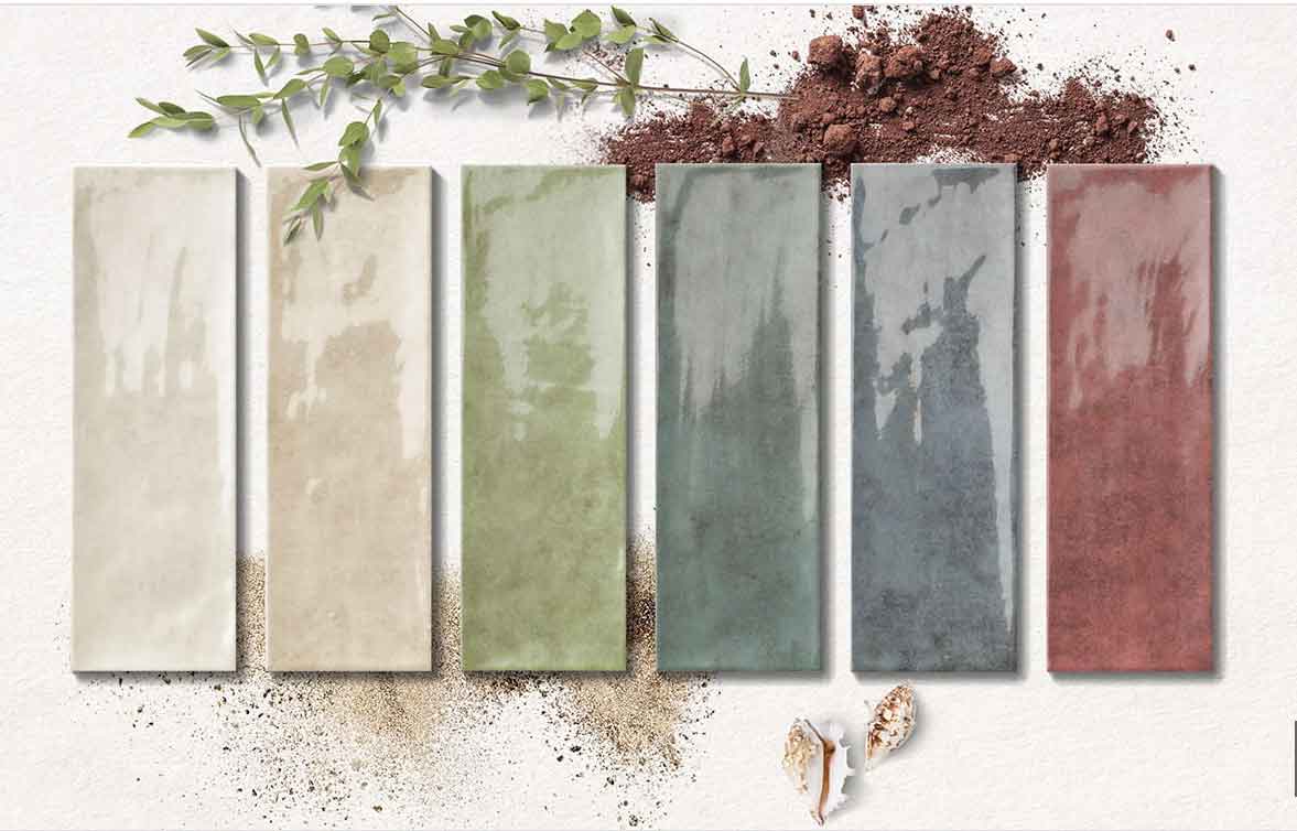 Wandtegel Cinque Terre Cream 10x30cm - Afbeelding 2