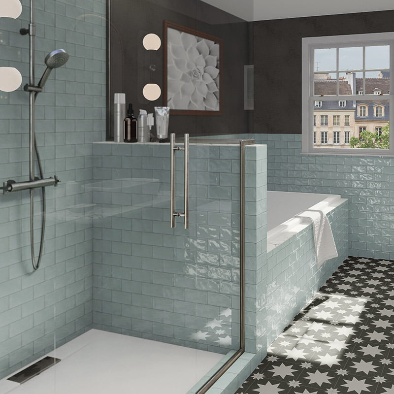 Wandtegel Handvorm 7.5x15cm Bulevar Pergamon - Afbeelding 2