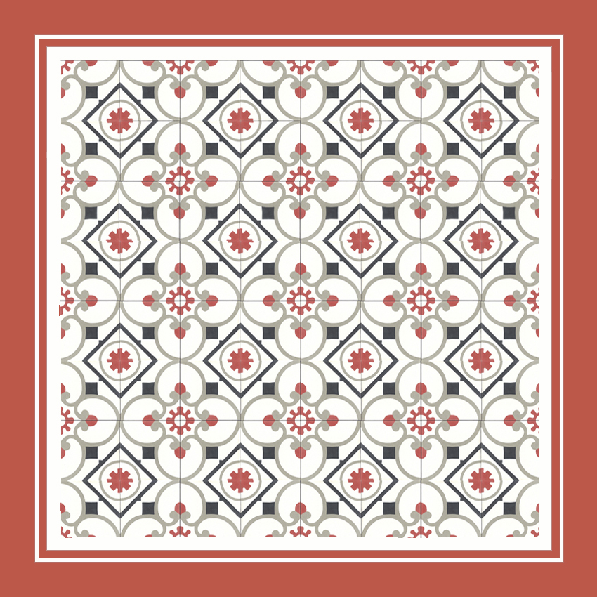 Marokkaanse Cementtegel nº 24, 20x20cm - Afbeelding 2