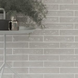 Wandtegels Handvorm 5x25cm Cream Glans