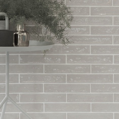 Wandtegels Handvorm 5x25cm Cream Glans